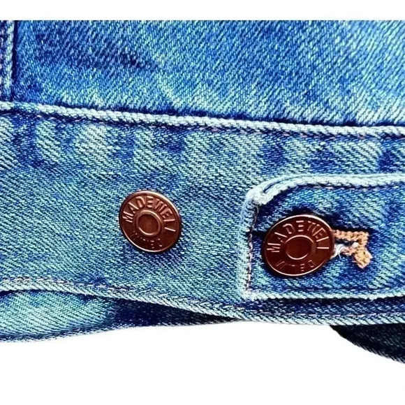 Madewell Women’s The Jean Trucker Jacket in Size S Medium Wash Preowned - Picture 8 of 9